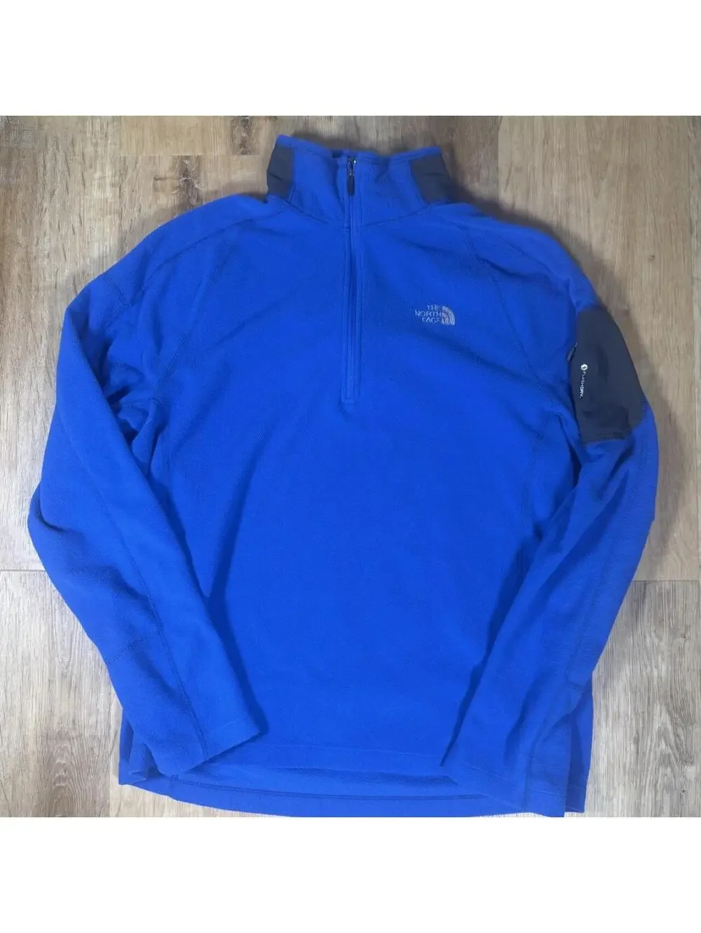 The North Face Blue Quarter-Zip Fleece – Size L
